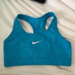 Blue medium sports bra